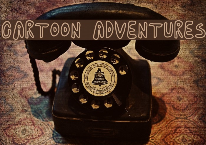 cartoon adventures Fonte examples