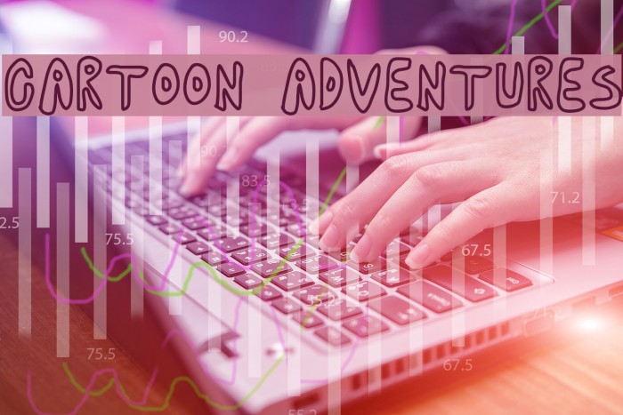 cartoon adventures Fonte examples