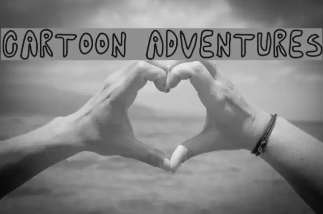 cartoon adventures Font examples
