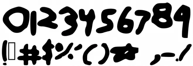 cartoon Font OTHER CHARS