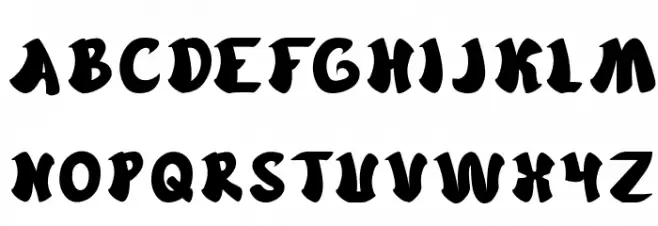 cartoon Font LOWERCASE