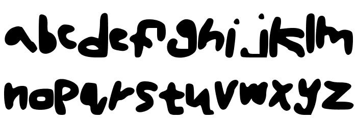 cartoon Font LOWERCASE