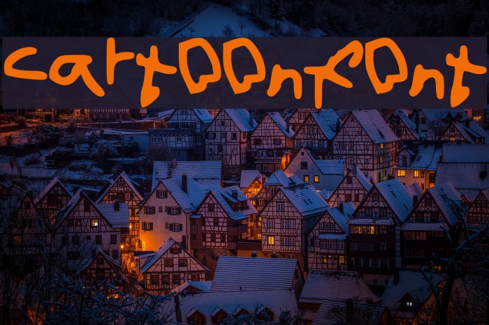 cartoonfont Font examples