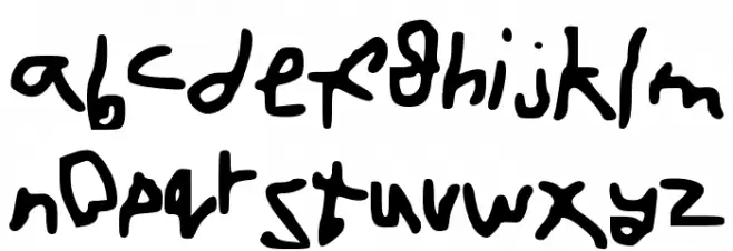 cartoonfont خط أحرف صغيرة