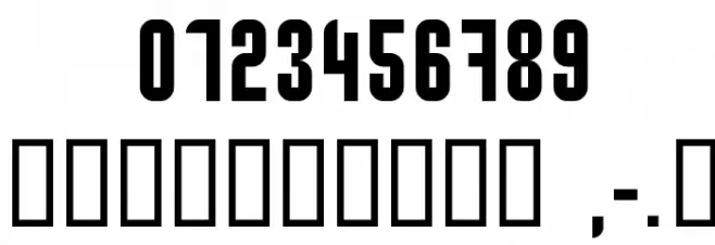 caseconected Font OTHER CHARS