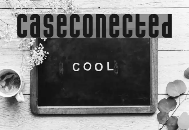 caseconected Font examples