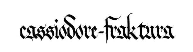 cassiodore-fraktura  Frei Schriftart Herunterladen