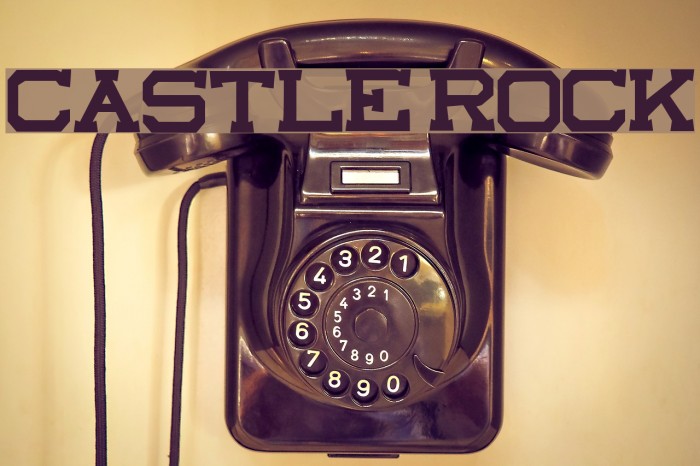 castle rock Font examples
