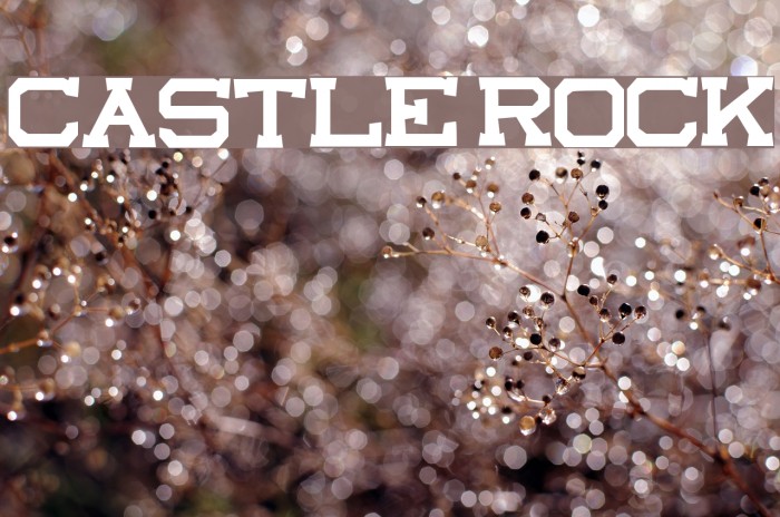castle rock Font examples