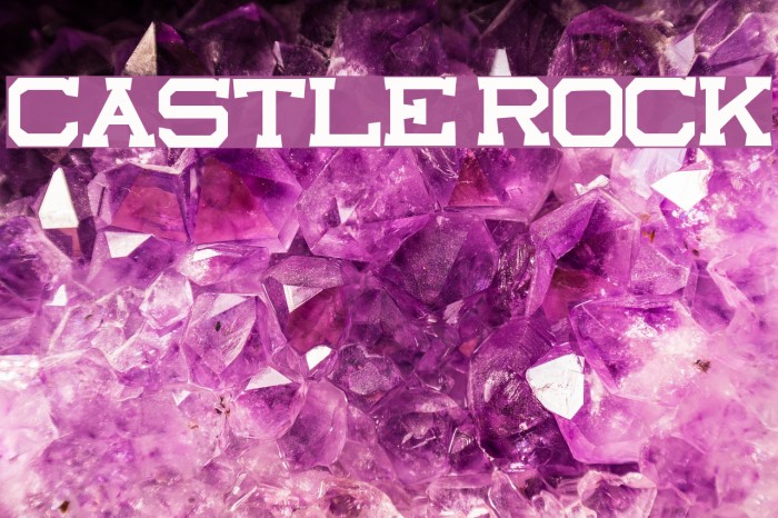 castle rock Font examples