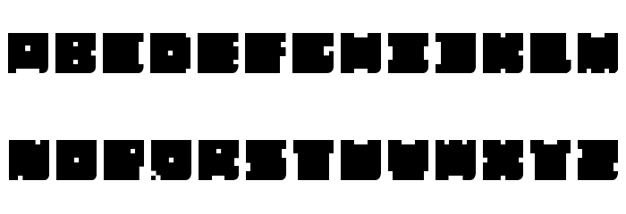 casuallyHARDCORE Curved Bottom Font LOWERCASE