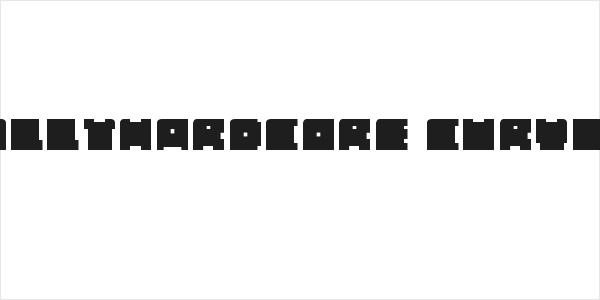 casuallyHARDCORE Curved Top Logo