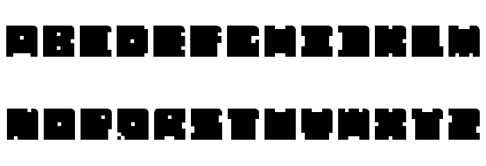 casuallyHARDCORE Curved Top Font LOWERCASE