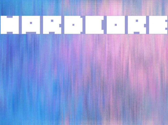 casuallyHARDCORE Font examples