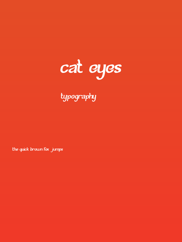 cat eyes Poster