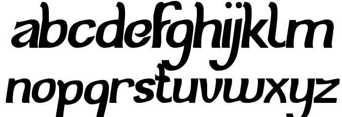 cat eyes Font LOWERCASE