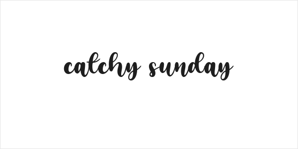 catchy sunday Logo
