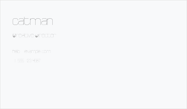 catman Business Card
