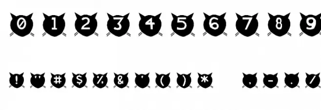 cats-MEOW Font OTHER CHARS