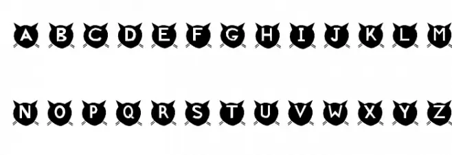 cats-MEOW 字体 大写