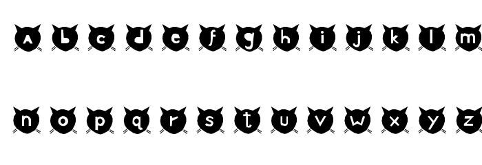 cats-MEOW Font LOWERCASE