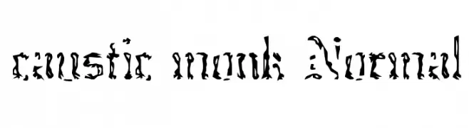 caustic monk Normal  Fuentes Gratis Descargar