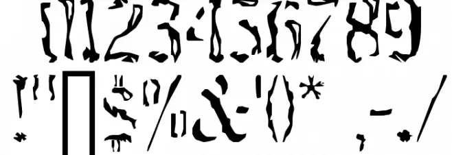 caustic monk Normal Font OTHER CHARS