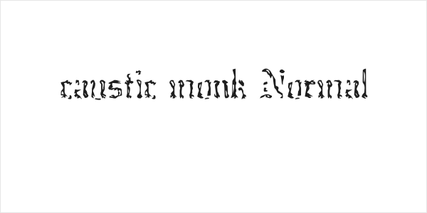 caustic monk Normal Logo