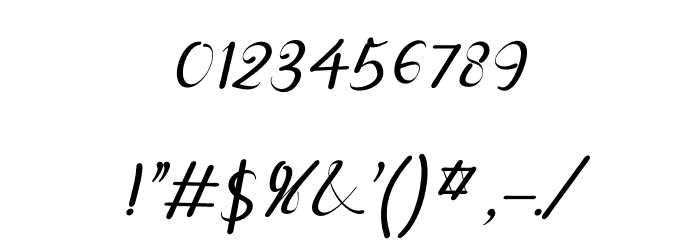 cayla Italic Font OTHER CHARS