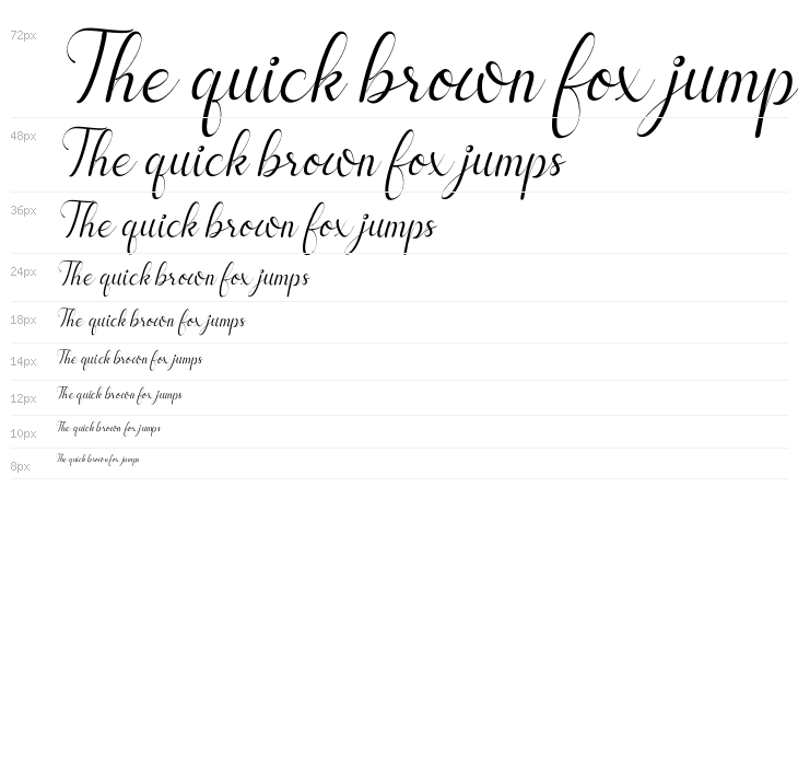 cayla Italic Waterfall