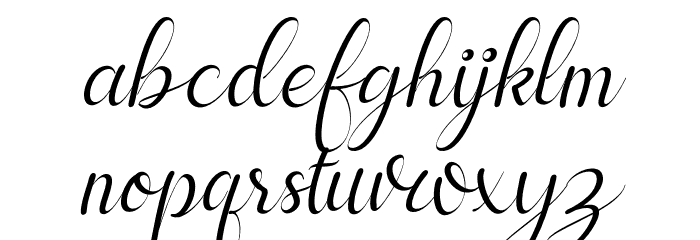 cayla Italic Font LOWERCASE