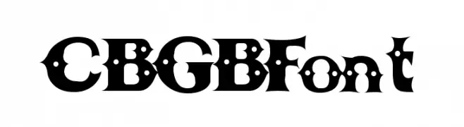 CBGBFont  Frei Schriftart Herunterladen