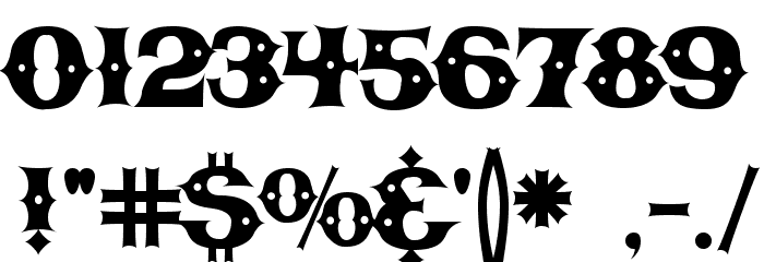 CBGBFont Font OTHER CHARS