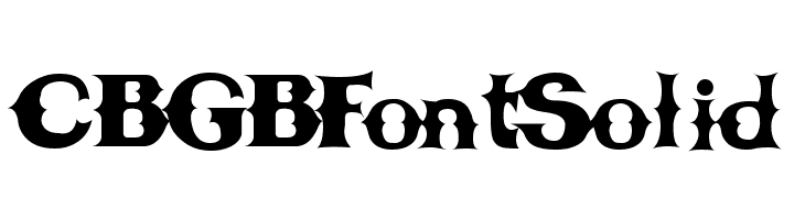 CBGBFontSolid Fonte