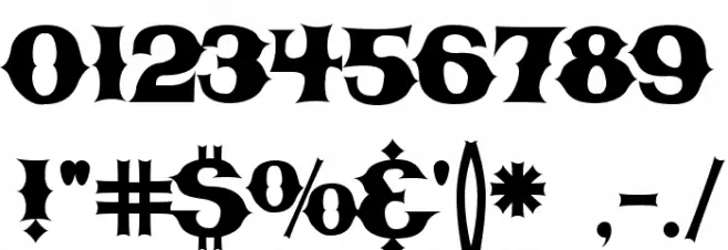 CBGBFontSolid Font OTHER CHARS