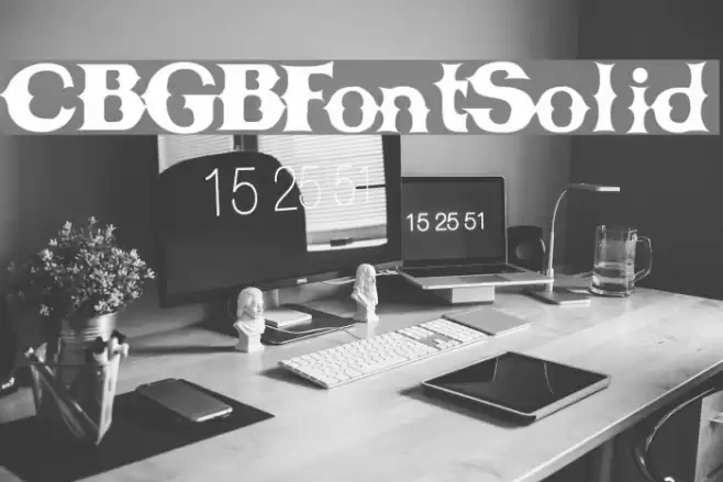 CBGBFontSolid Font examples