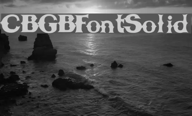 CBGBFontSolid Font examples