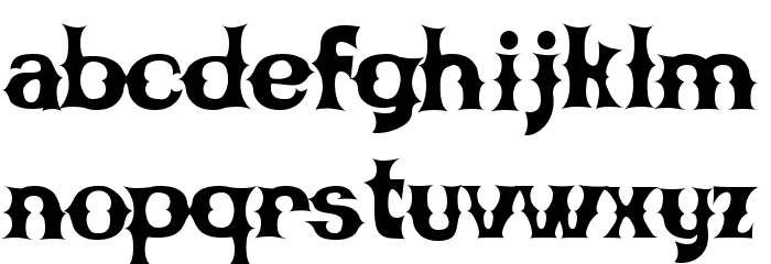 CBGBFontSolid Font LOWERCASE