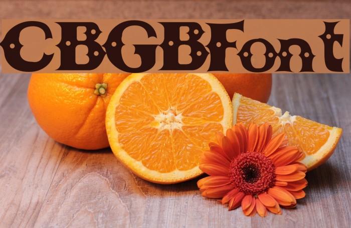 CBGBFont Font examples
