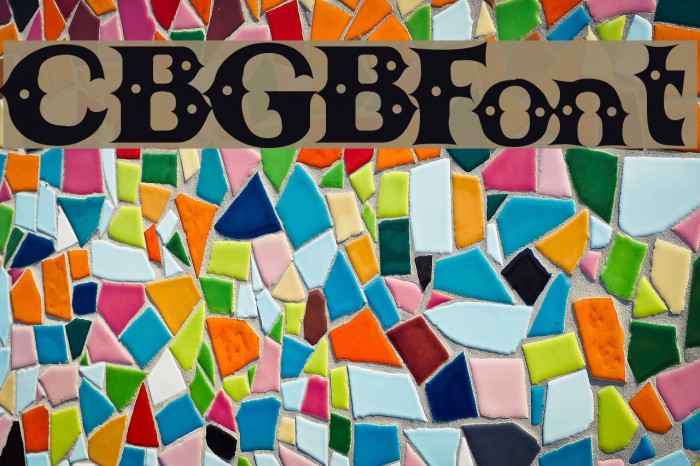 CBGBFont Font examples