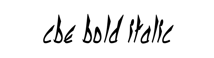 cbe Bold Italic  Descarca Fonturi Gratis