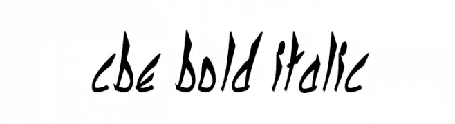 cbe Bold Italic  Descarca Fonturi Gratis