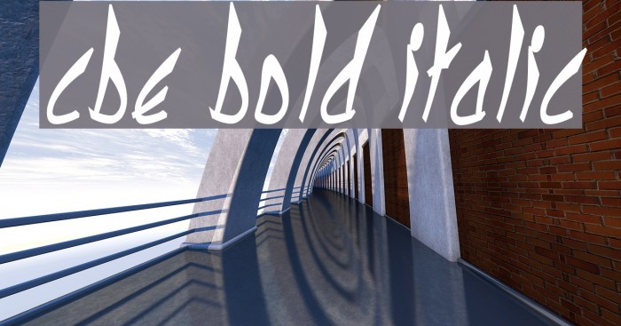 cbe Bold Italic Example 3