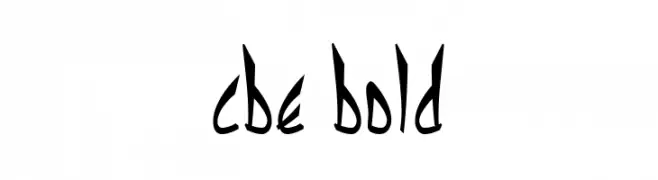 cbe Bold  フリーフォントのダウンロード