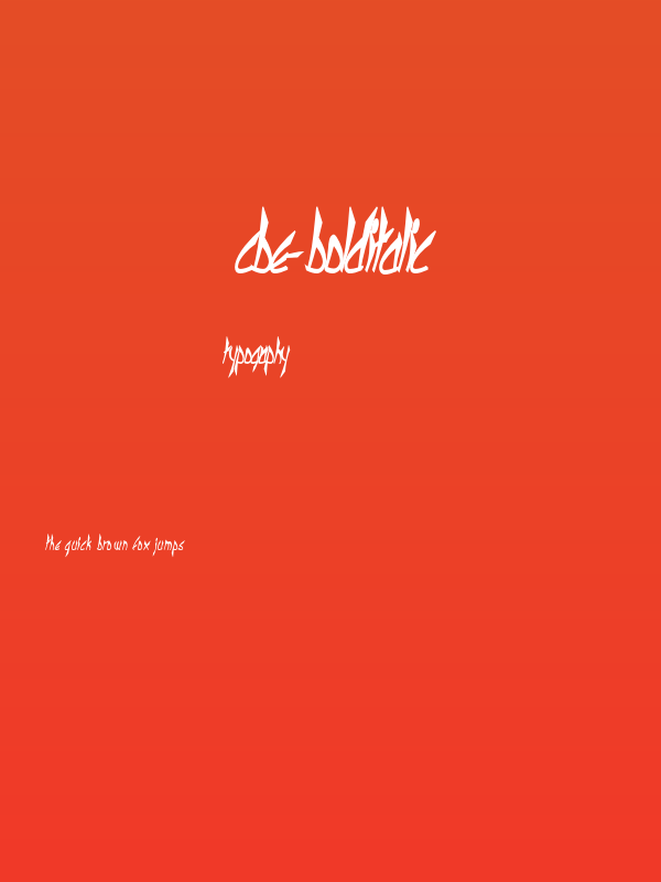 cbe-BoldItalic Poster