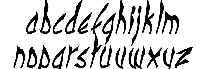 cbe-BoldItalic Font LOWERCASE