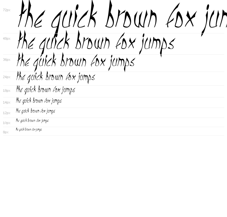 cbe Italic Waterfall