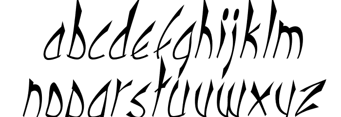 cbe Italic Font LOWERCASE