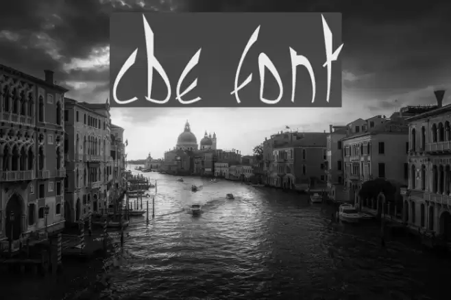cbe Font examples