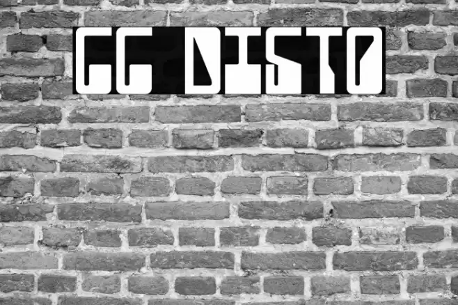 CC Disto Font examples